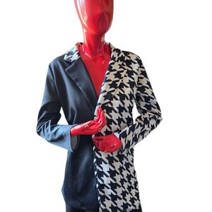 Black and Houndstooth Women's Jacket
